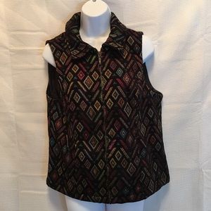 Christopher & Banks tapestry vest
